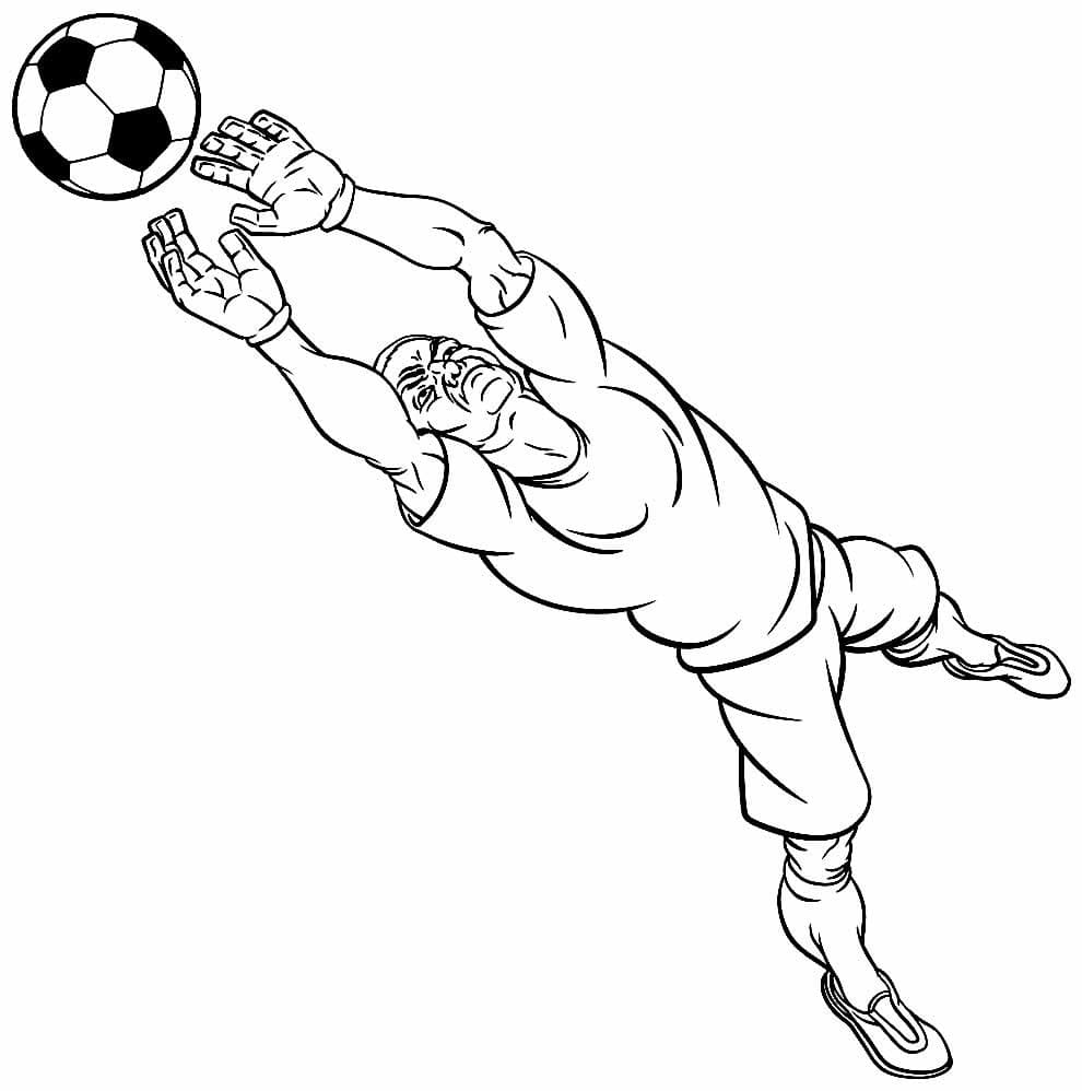 Desenho deGoleiro Incrível para colorir