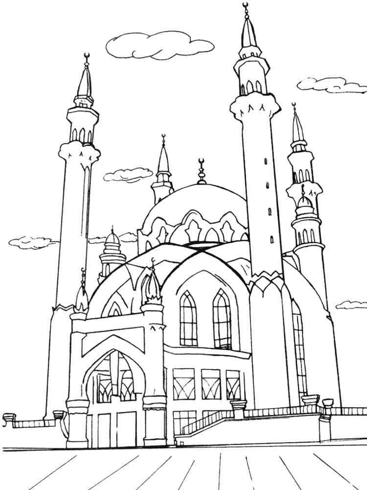 Desenhos de Mesquita para colorir