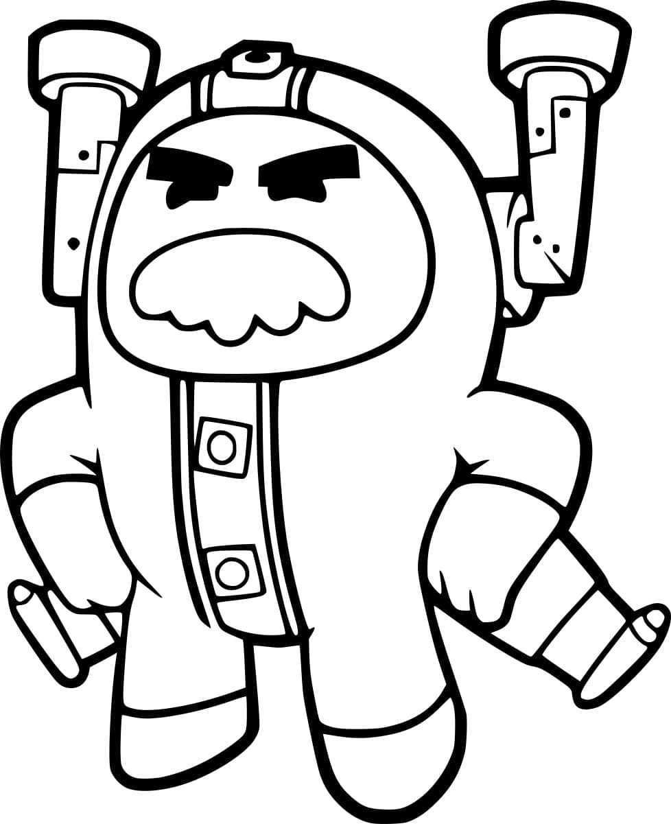 Desenho deGrandmaster Glitch de Go Jetters para colorir