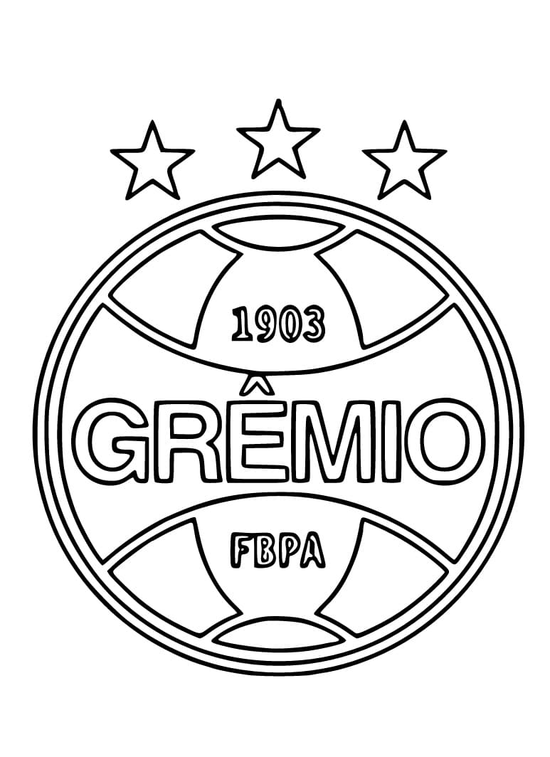 Desenho deGrêmio Foot-Ball para colorir