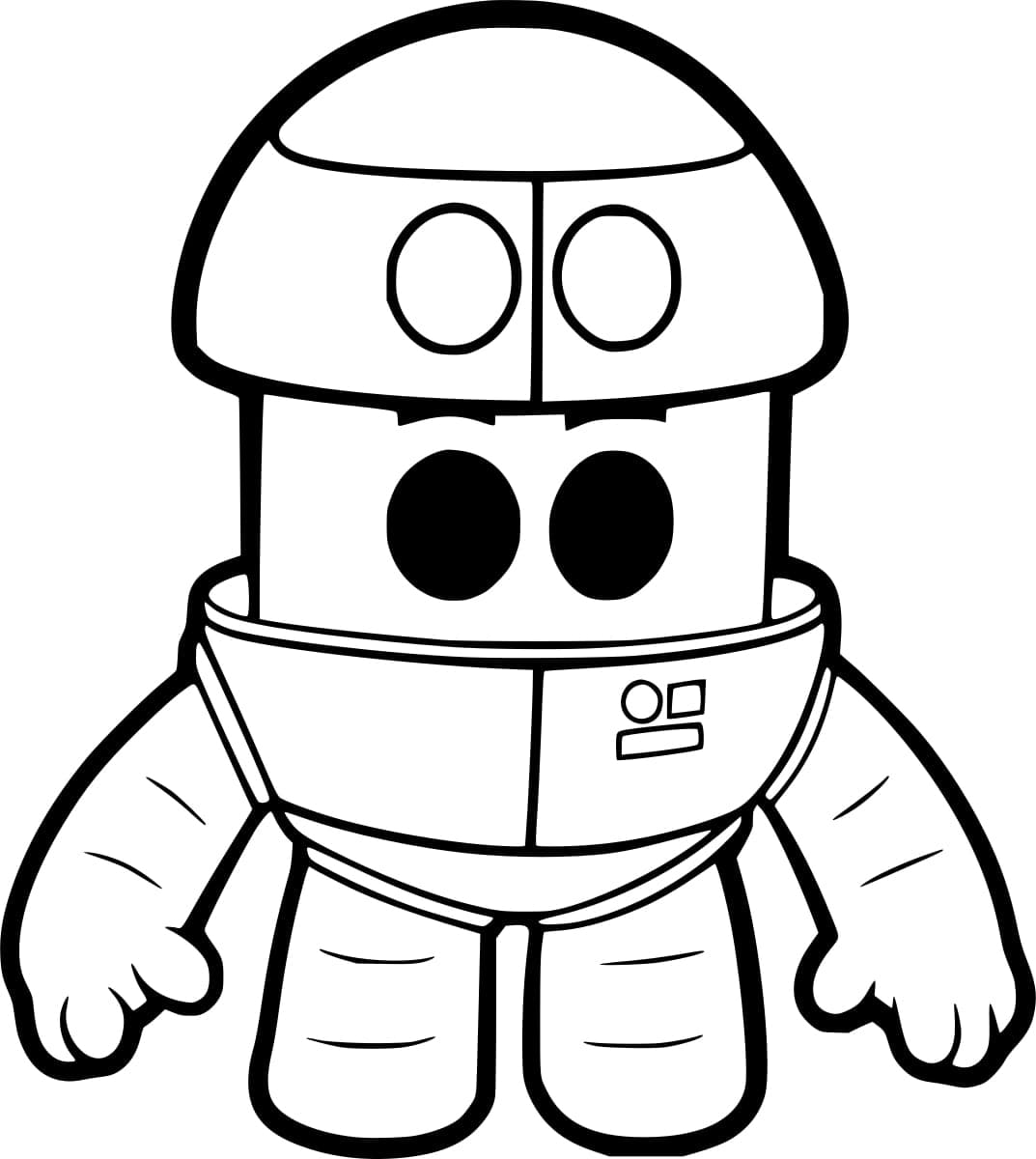 Desenho deGrimbot de Go Jetters para colorir