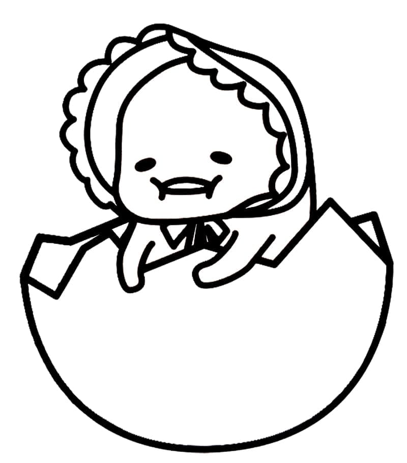 Desenho deGudetama Adorável para colorir