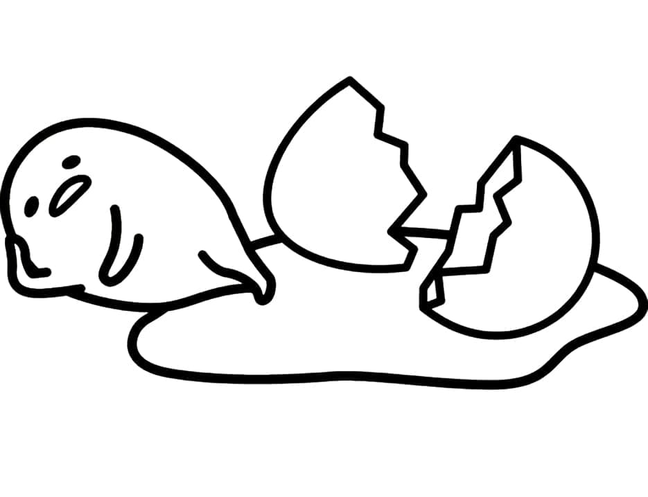 Desenho deGudetama Engraçado para colorir