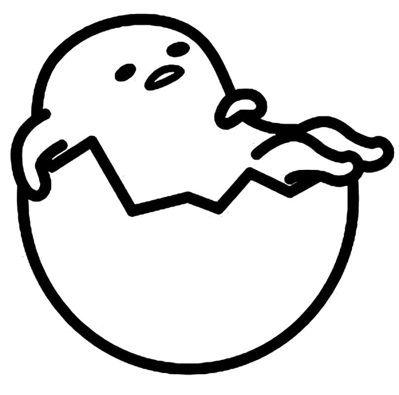 Desenho deGudetama Muito Engraçado para colorir