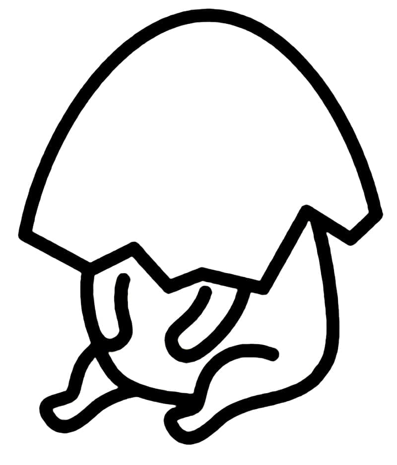 Desenho deGudetama Muito Simples para colorir