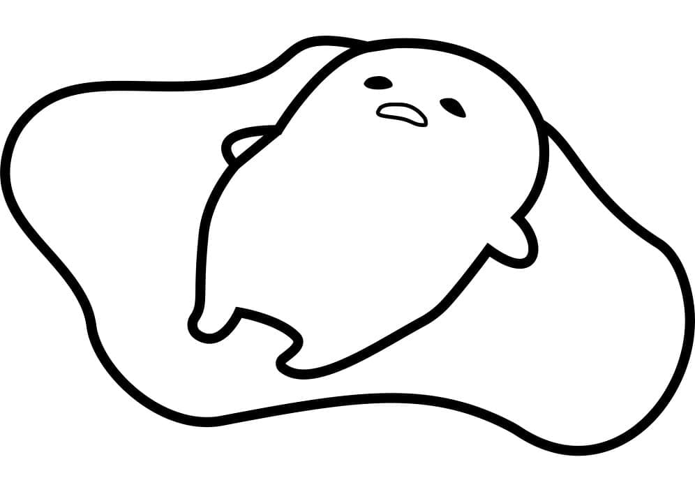 Desenhos de Gudetama para colorir