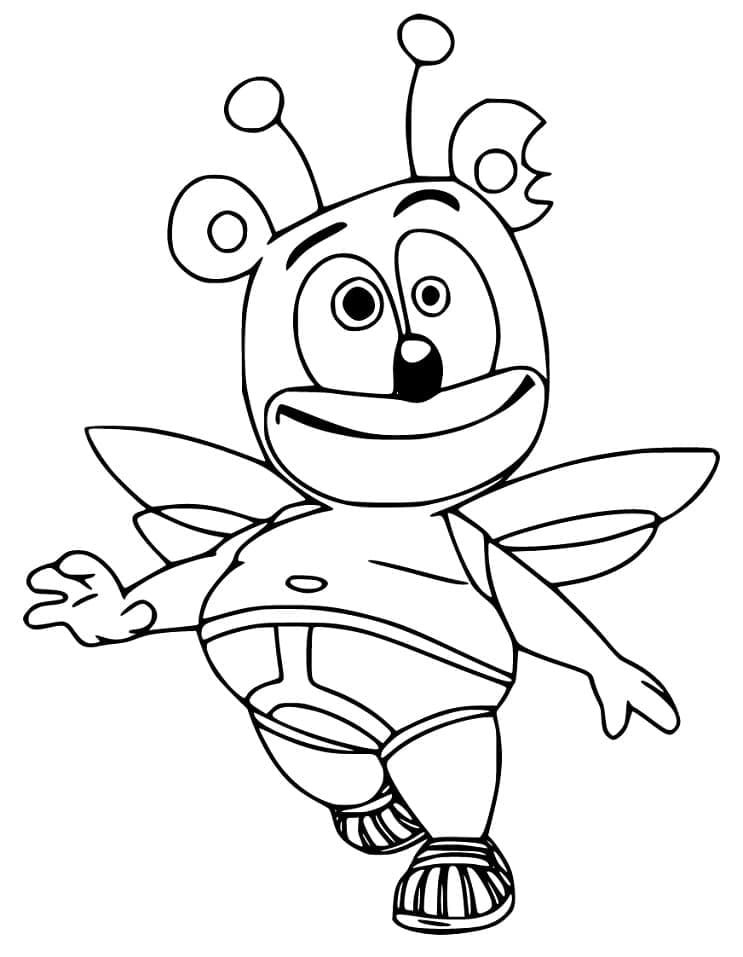 Desenho deGummy Bear a Abelha para colorir