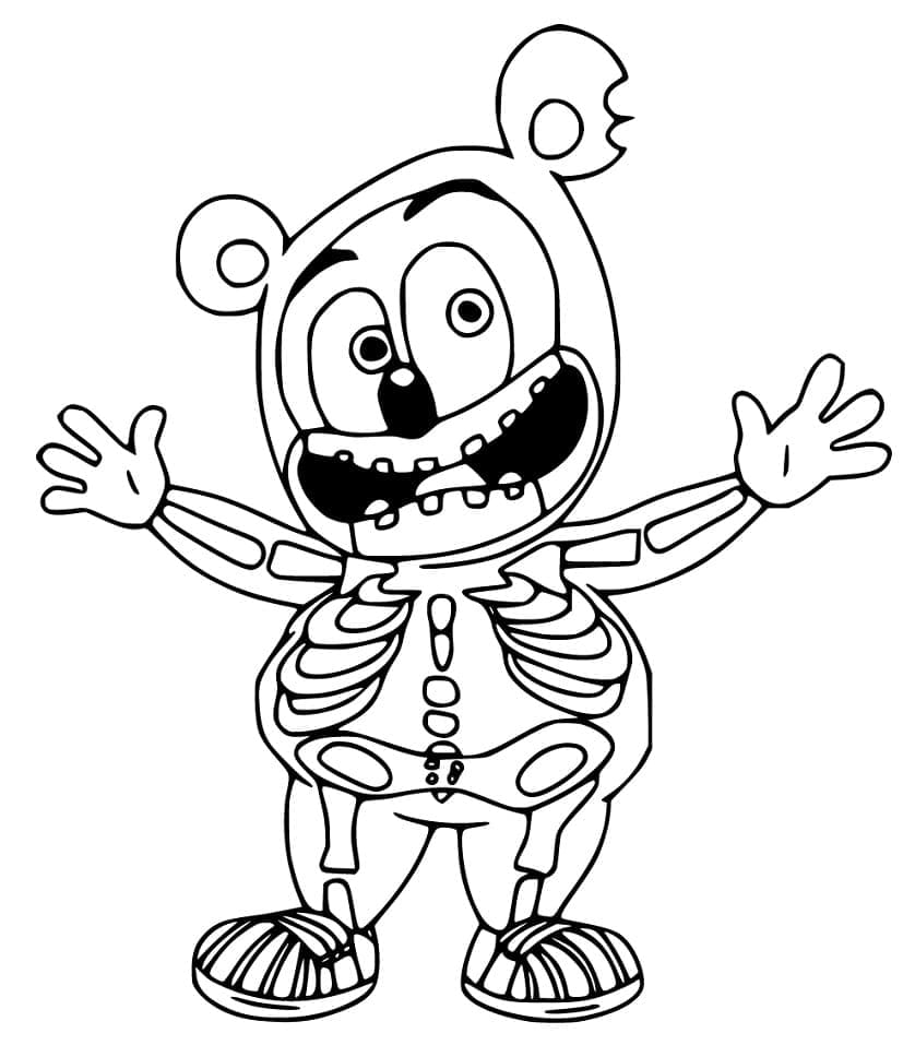 Desenho deGummy Bear Feliz para colorir