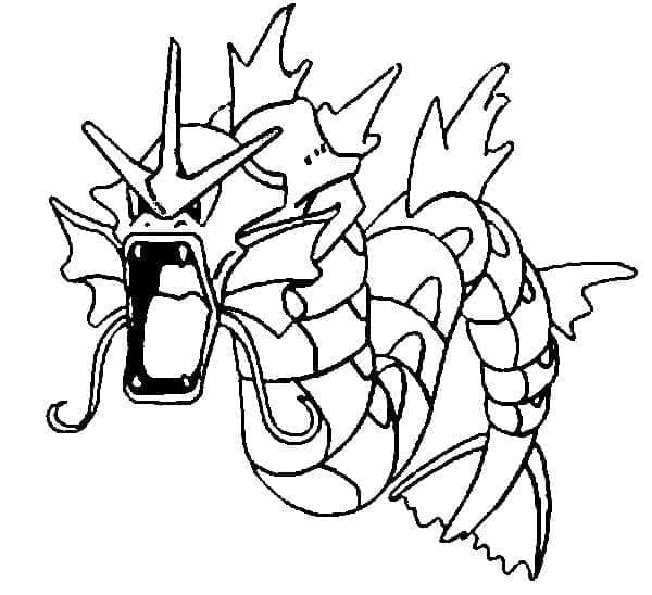 Desenhos de Gyarados (Pokemon) para colorir