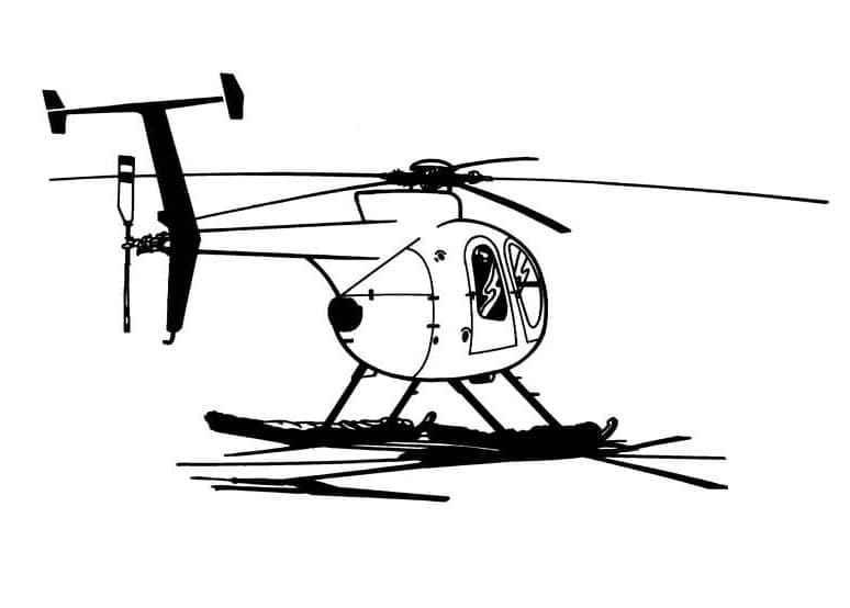 Desenho deHelicóptero 1 para colorir