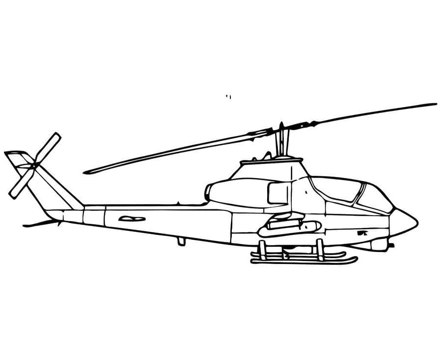 Desenho deHelicóptero 3 para colorir