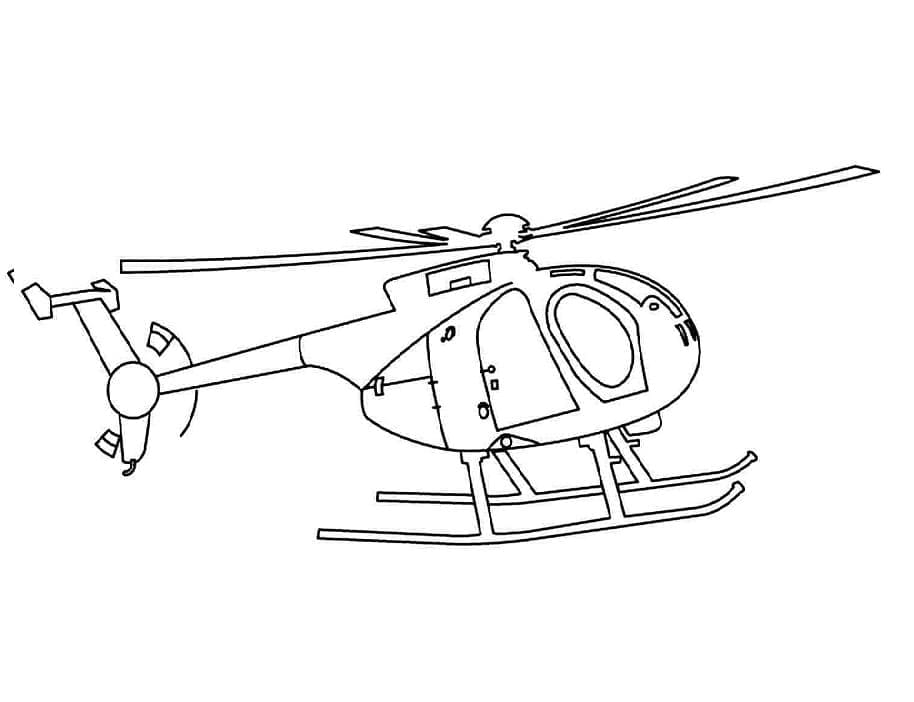 Desenho deHelicóptero 5 para colorir