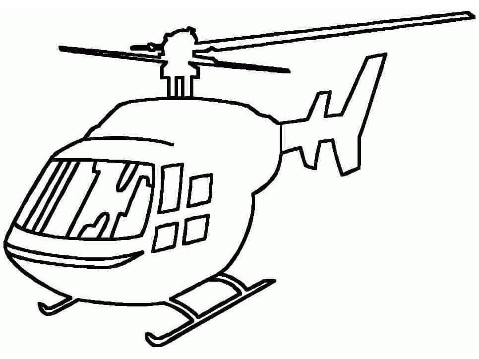 Desenho deHelicóptero 6 para colorir