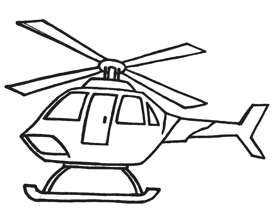 Desenho deHelicóptero 7 para colorir