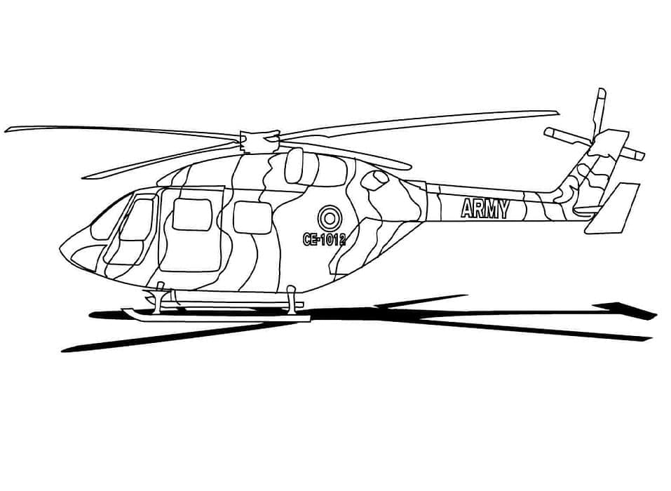 Desenho deHelicóptero 8 para colorir