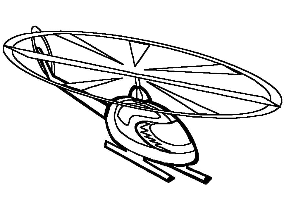 Desenho deHelicóptero 9 para colorir