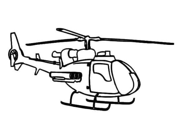 Desenho deHelicóptero Imprimível para colorir