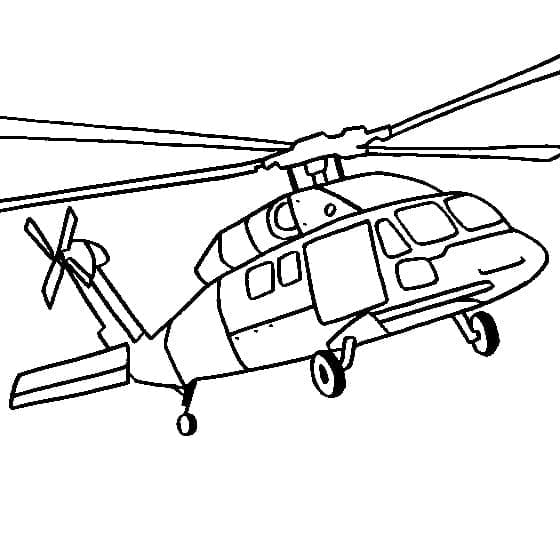 Desenho deHelicóptero Voador para colorir