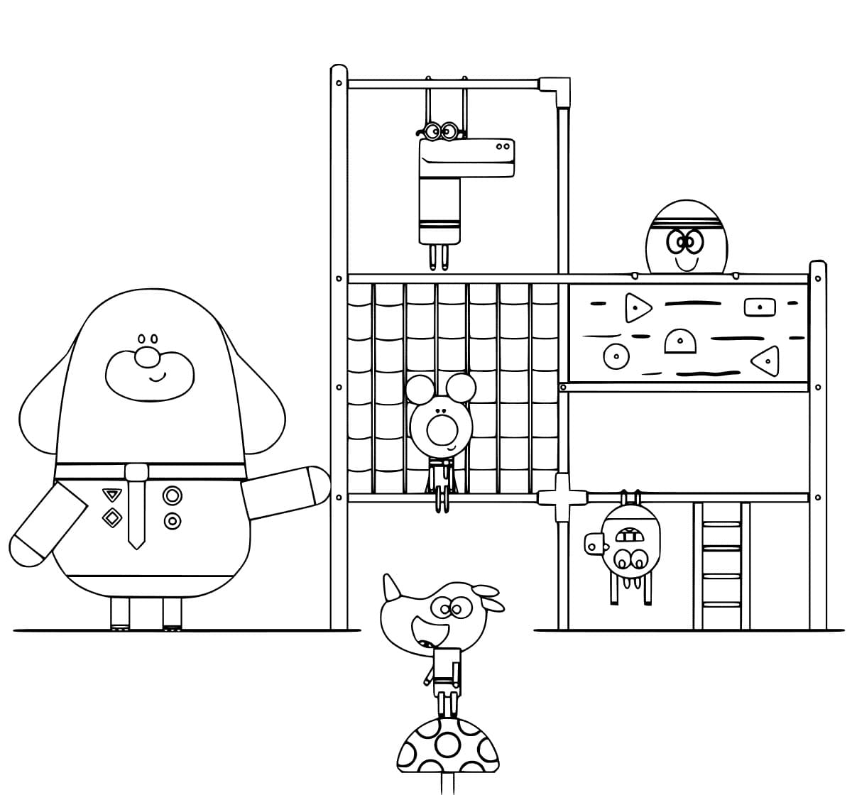 Desenho deHey Duggee Grátis Para Crianças para colorir