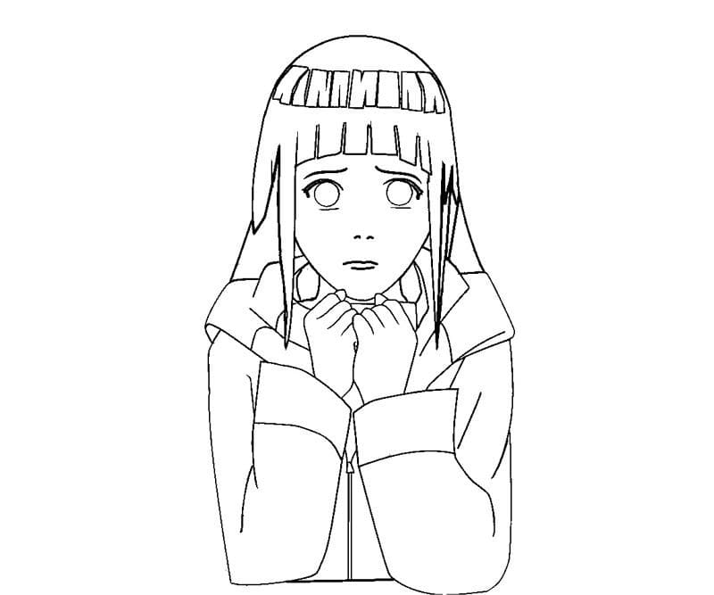 Desenho deHinata 1 para colorir