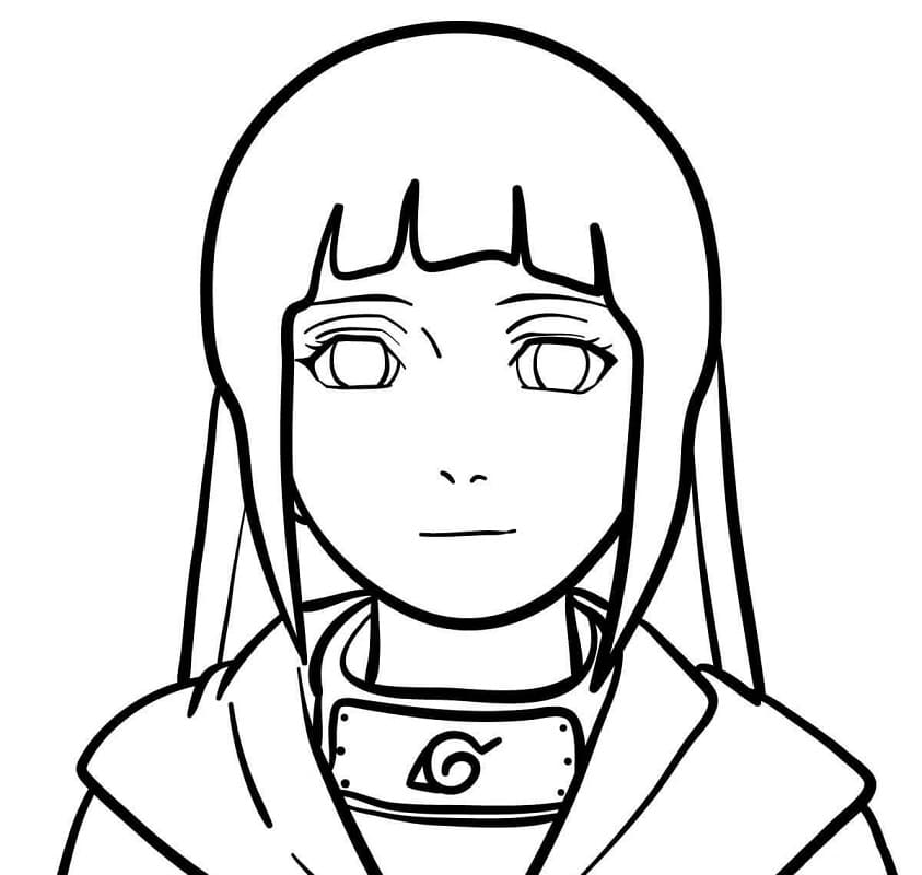 Desenhos de Hinata para colorir