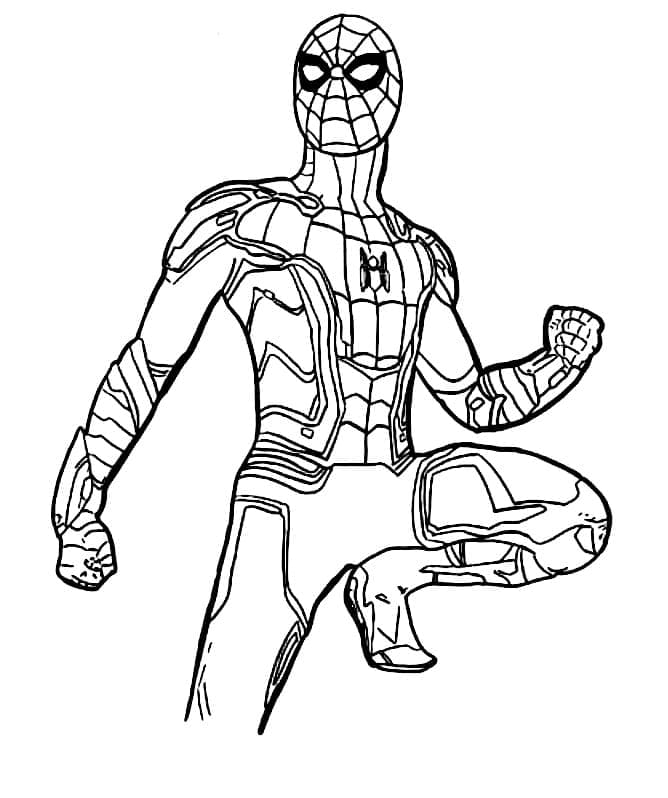 Desenho de Homem-Aranha Sem Volta Para Casa para colorir