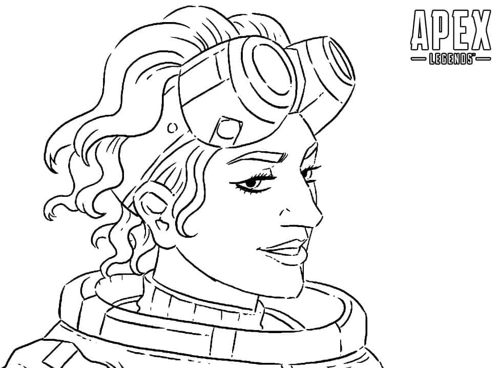 Desenho deHorizon Apex Legends para colorir