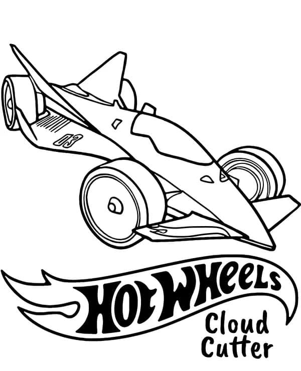 Desenho deHot Wheels Cloud Cuter para colorir