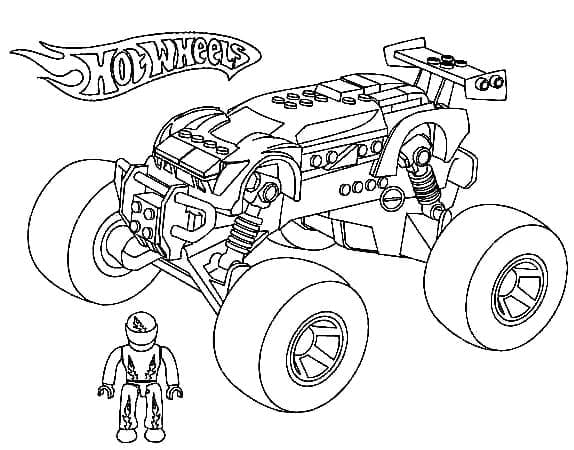 Desenho deHot Wheels Lego para colorir