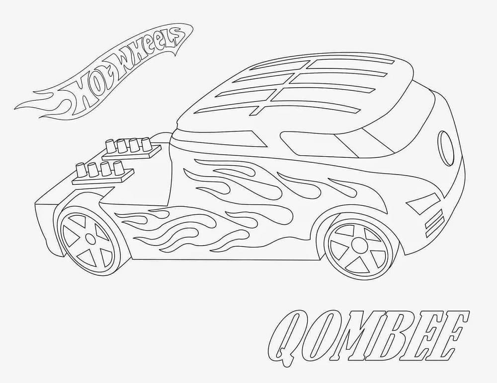 Desenho deHot Wheels Qombee para colorir