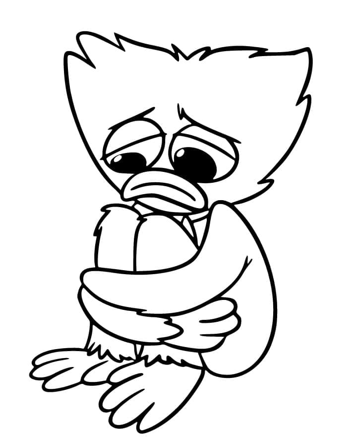 Desenho deHuggy Wuggy Triste para colorir