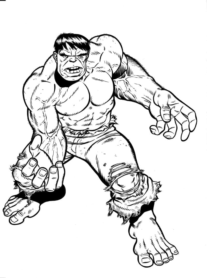 Desenho deHulk Forte para colorir