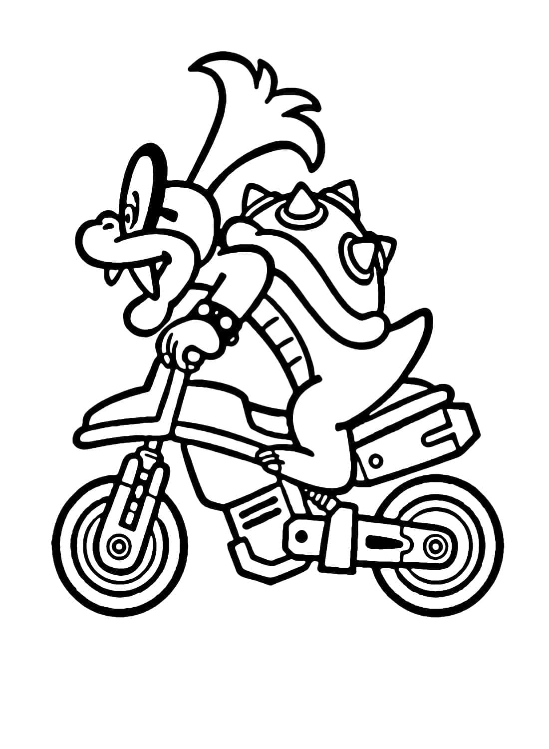 Desenho deIggy Mario Kart para colorir