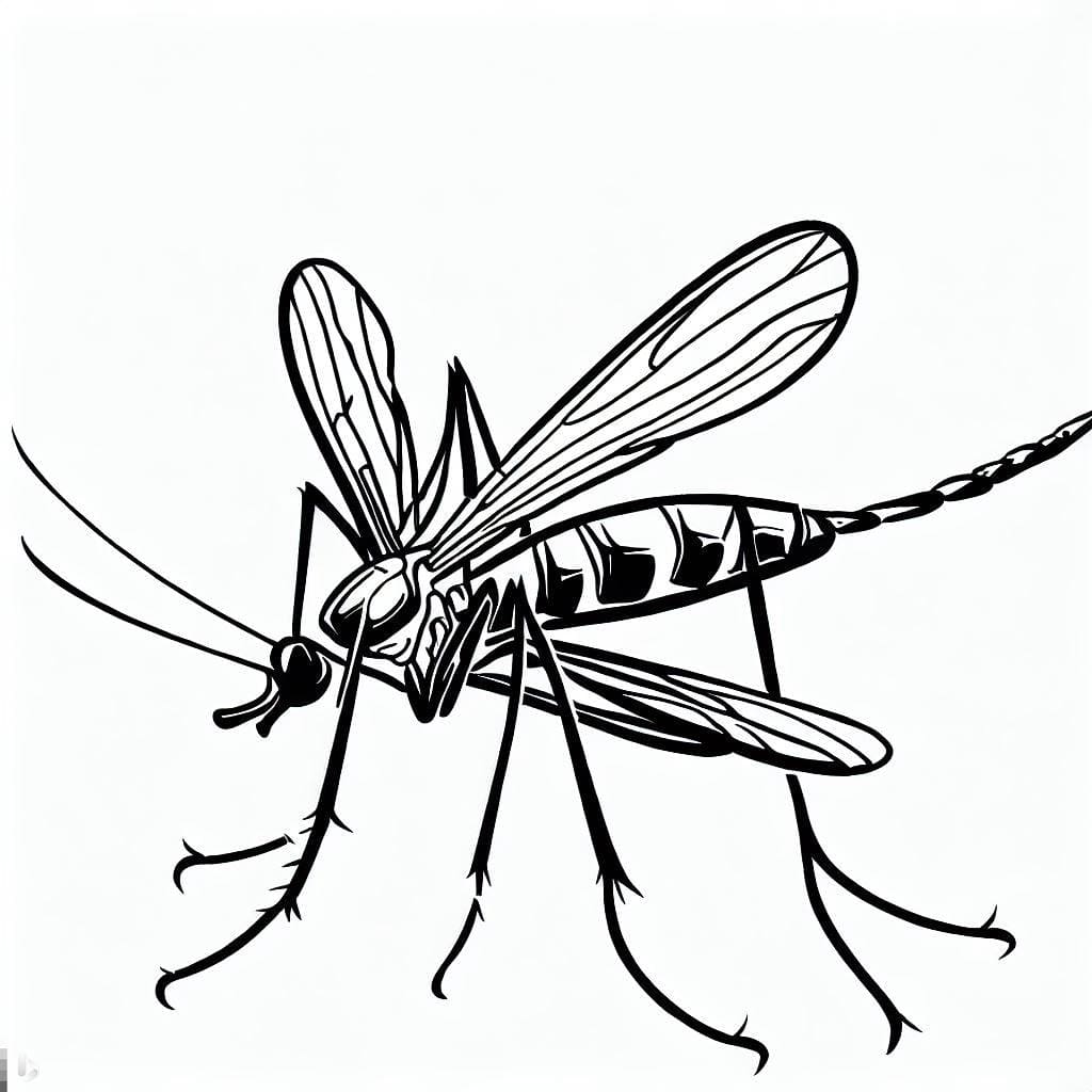 Desenho deImagem de Aedes Aegypti para colorir