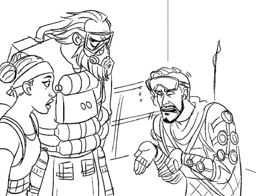 Desenho deImagem de Apex Legends para colorir