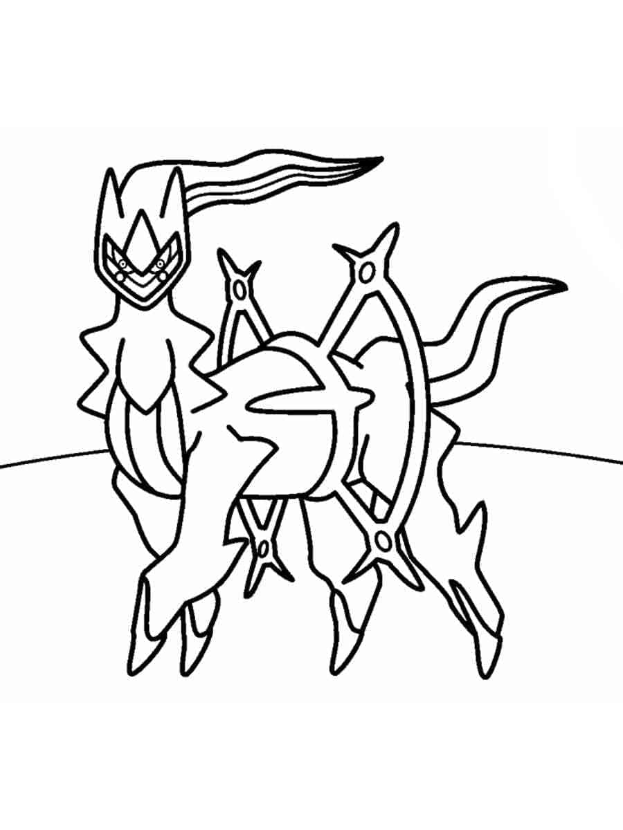 Desenho deImagem de Arceus para colorir