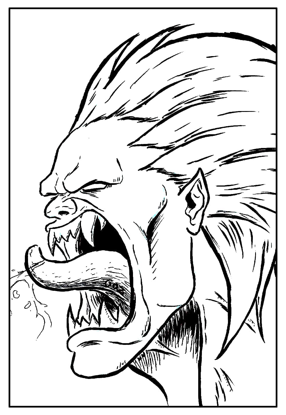 Desenho deImagem de Blanka para colorir