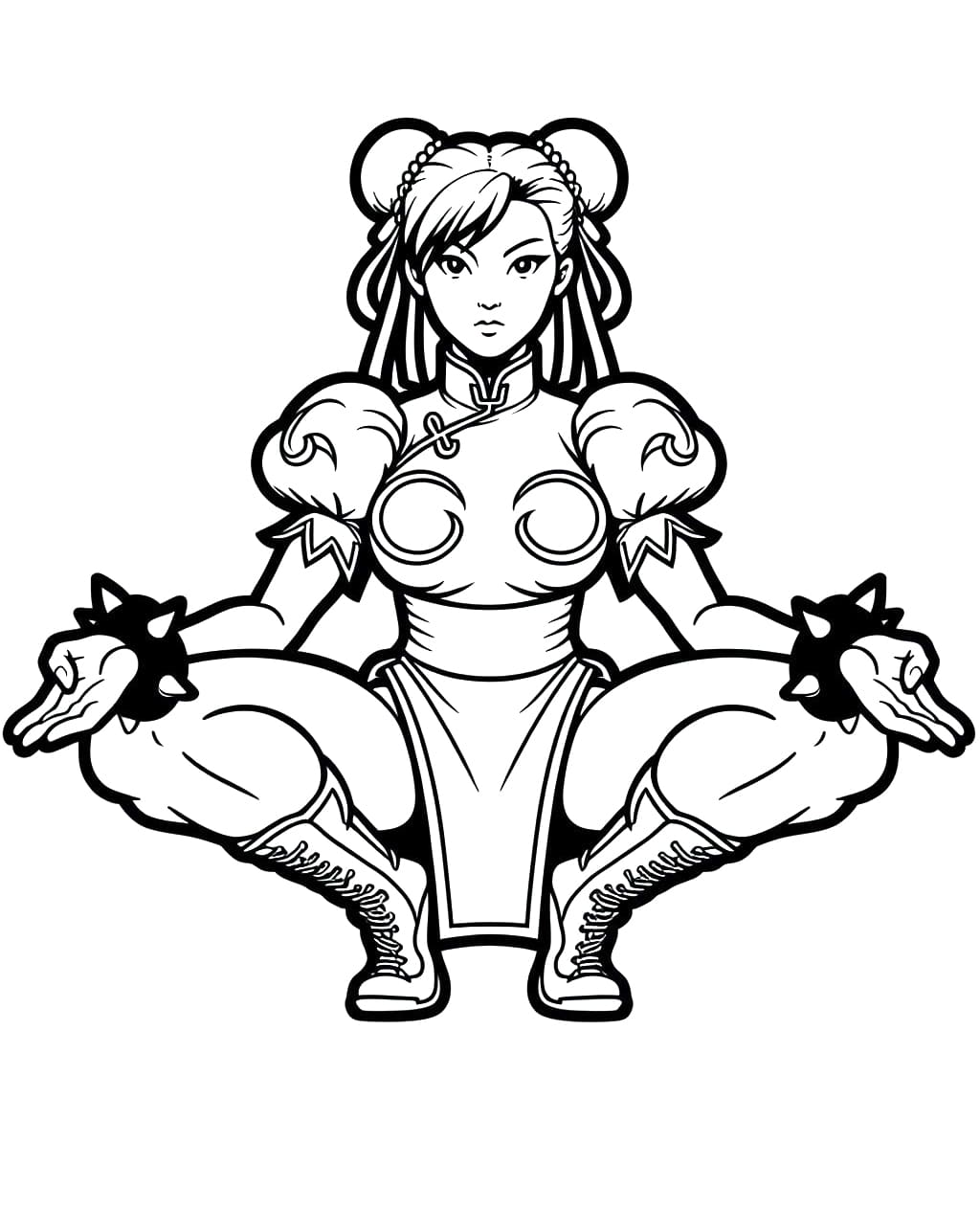 Desenho deImagem de Chun Li para colorir