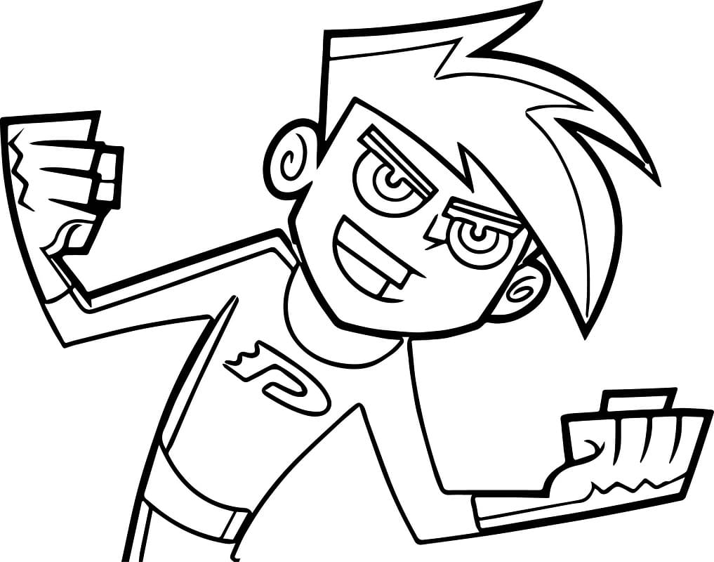 Desenho deImagem de Danny Phantom para colorir