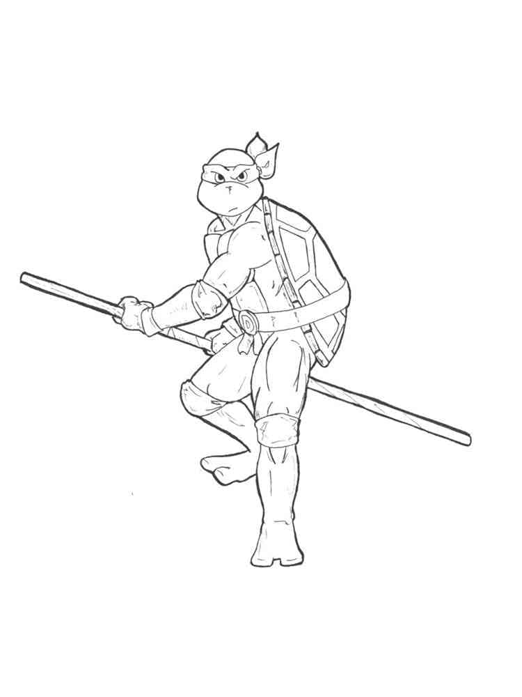 Desenho deImagem de Donatello Tartarugas Ninja para colorir