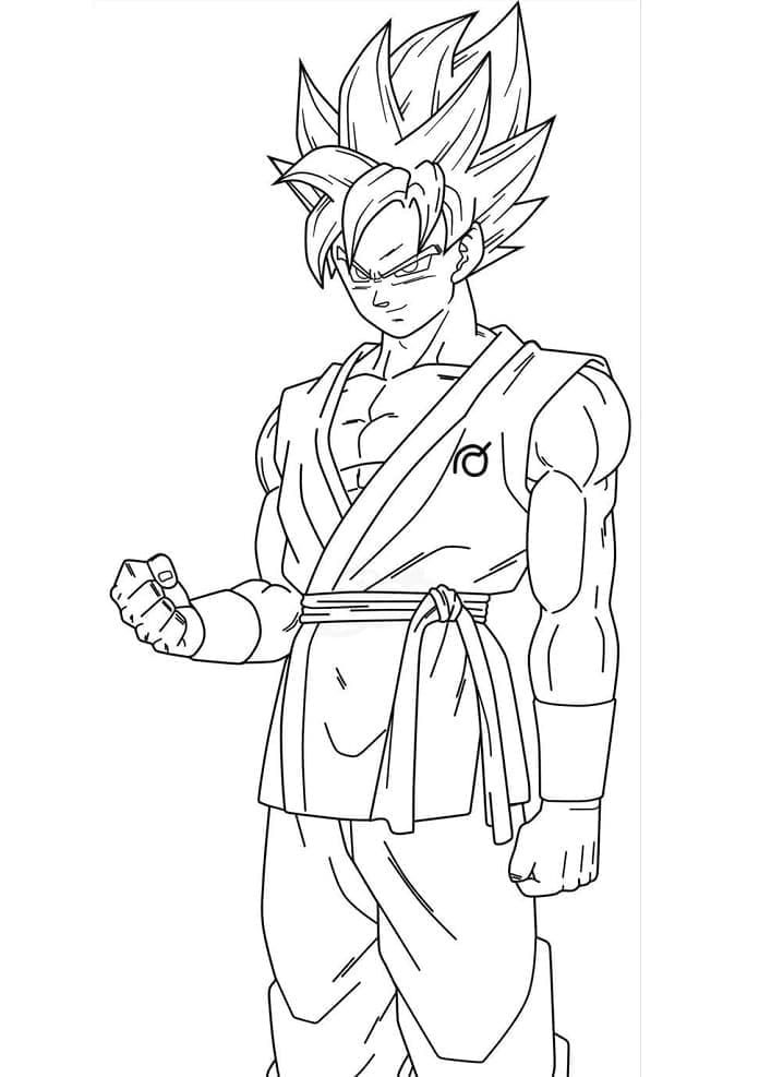 Desenho deImagem de Goku para colorir