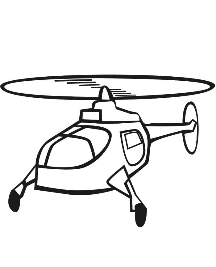 Desenho deImagem de Helicóptero para colorir