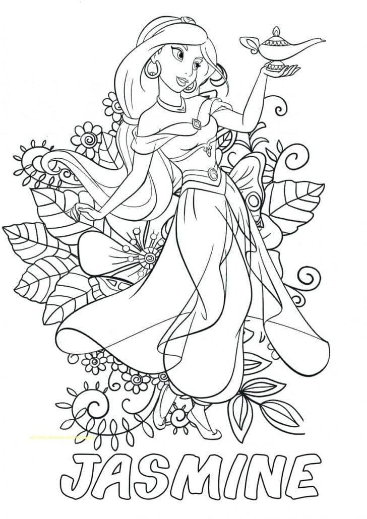 Desenho deImagem de Jasmine para colorir