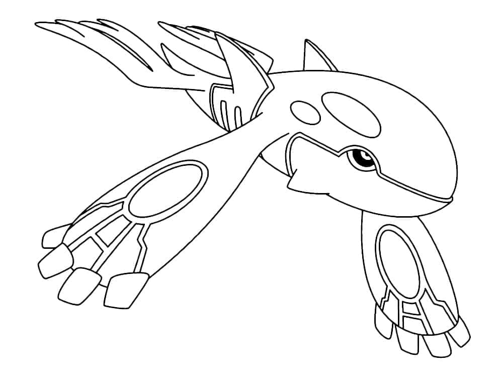 Desenhos de Kyogre (Pokemon) para colorir