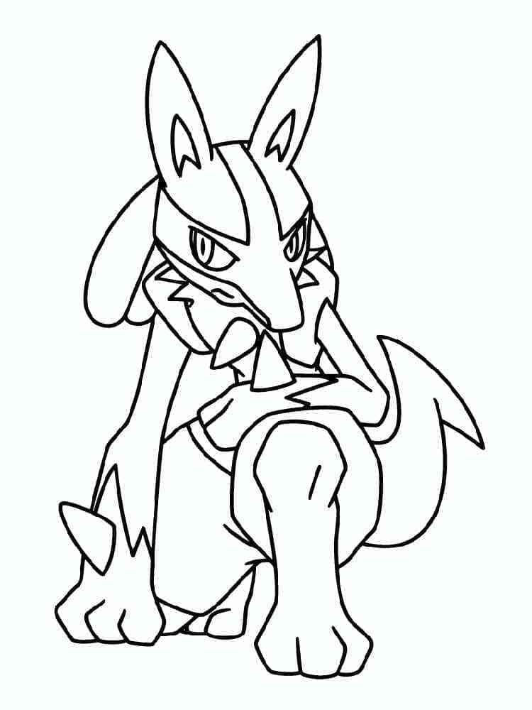 Desenho deImagem de Lucario para colorir