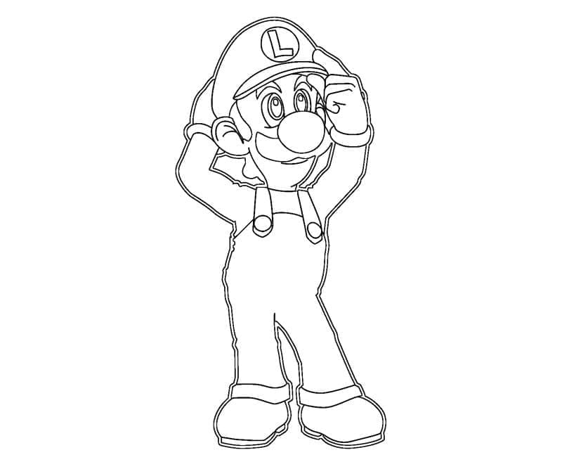 Desenho deImagem de Luigi para colorir