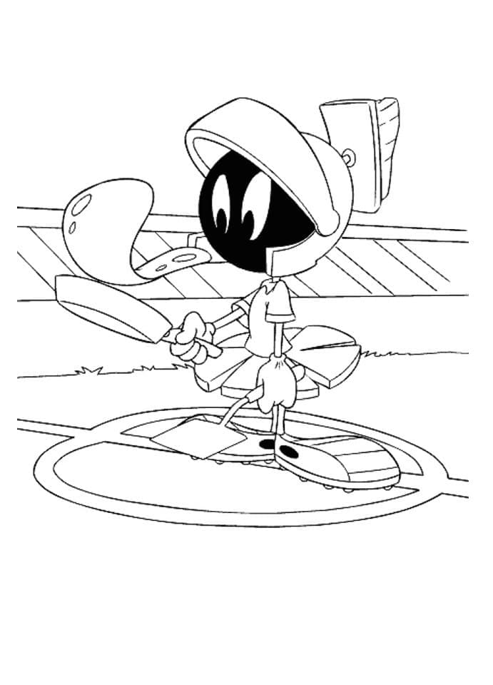 Desenho deImagem de Marvin o Marciano para colorir