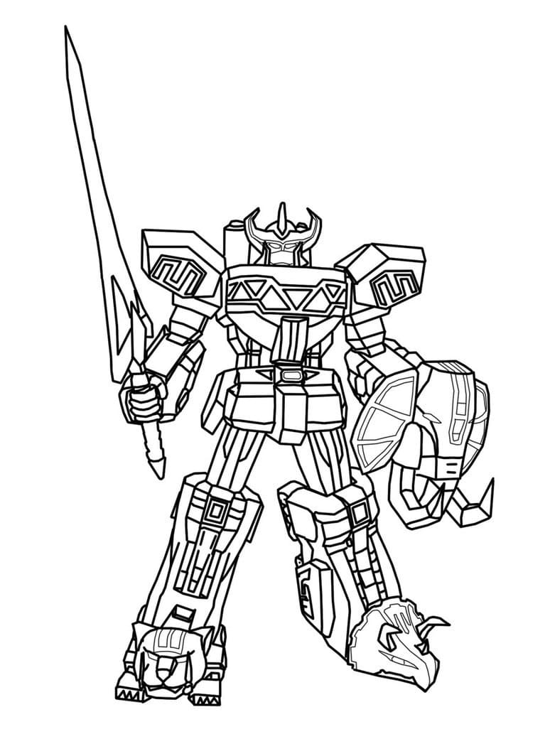 Desenho deImagem de Megazord para colorir