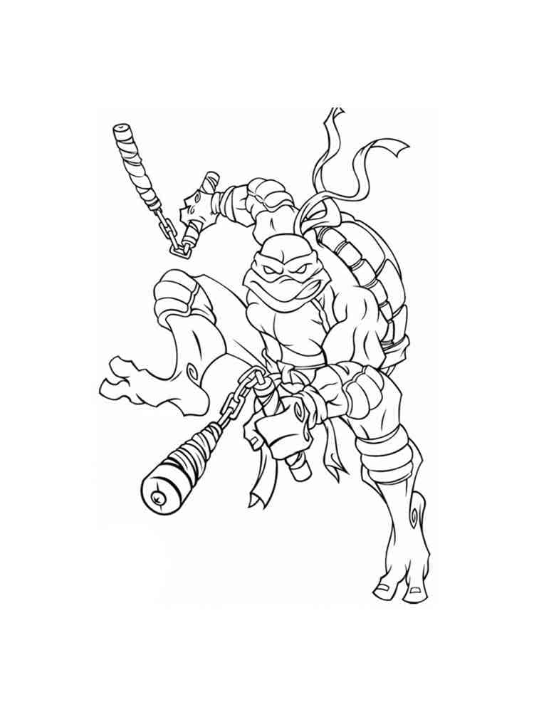 Desenho deImagem de Michelangelo Tartarugas Ninjas para colorir