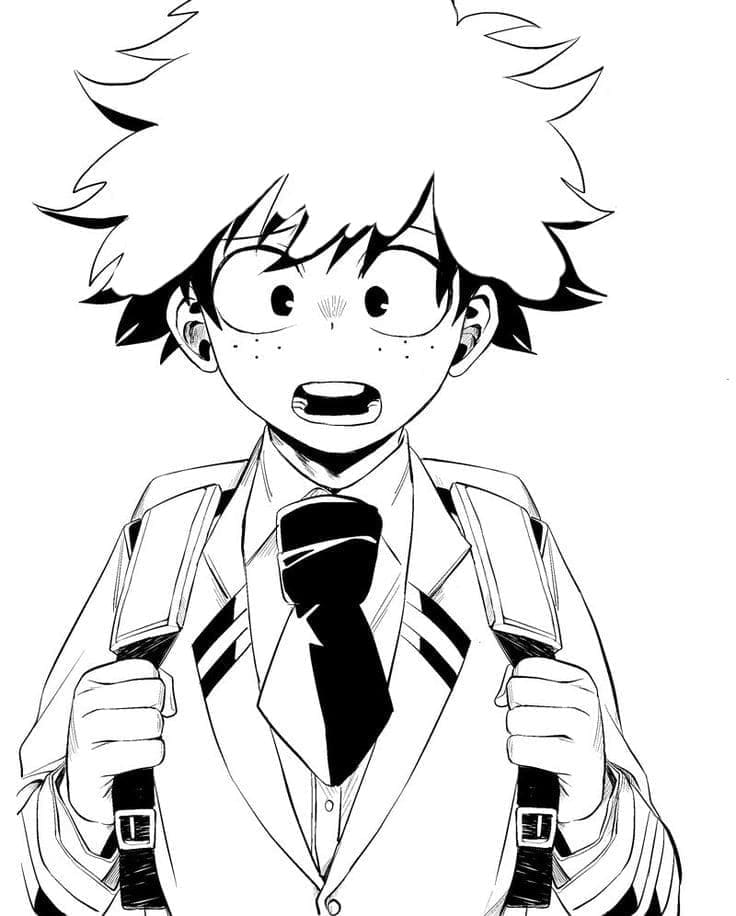 Desenho deImagem de Midoriya para colorir